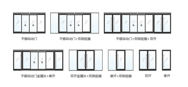 單開、雙開自動(dòng)門樣式圖片